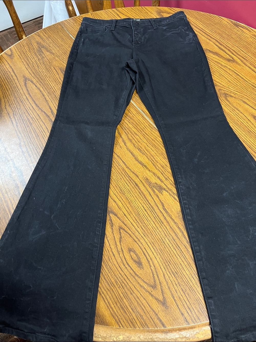 Universal Thread Black Flare Jeans — High-Rise Wide Leg